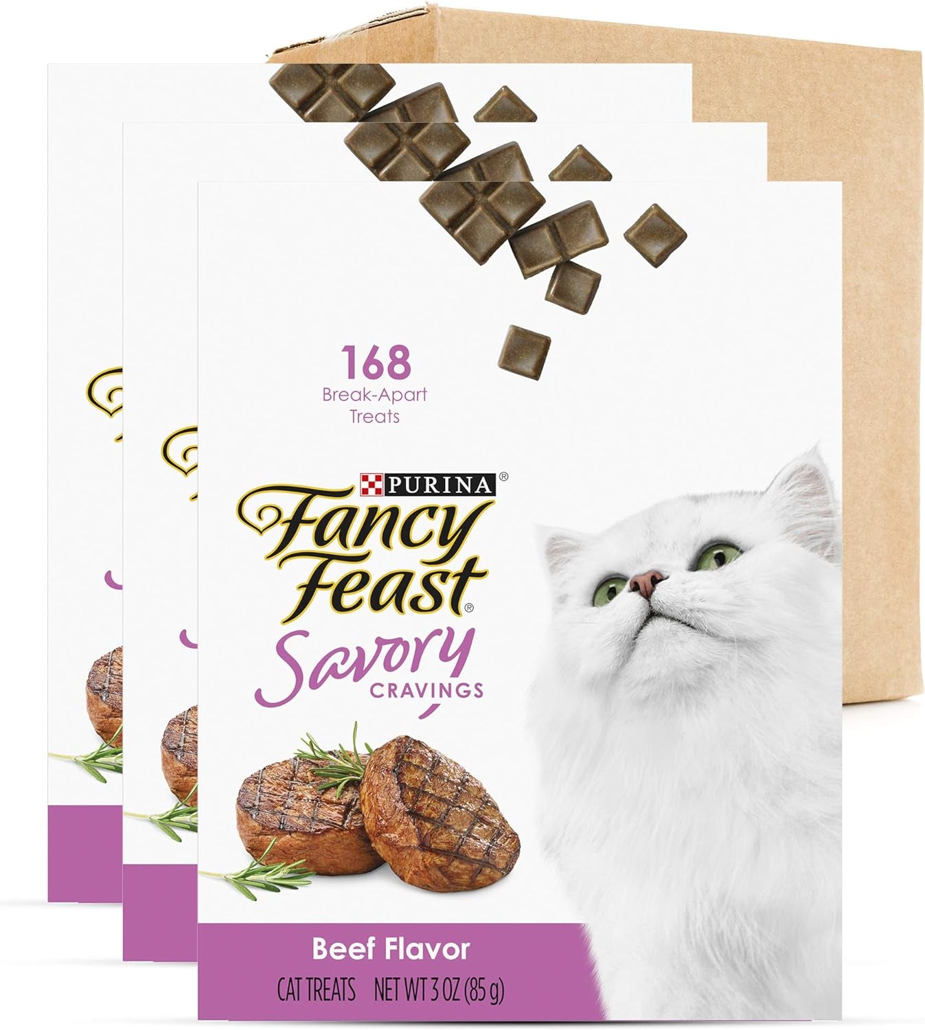 Purina Limited Ingredient Cat Treats, Savory Cravings Beef Flavor - 9 Oz. Box