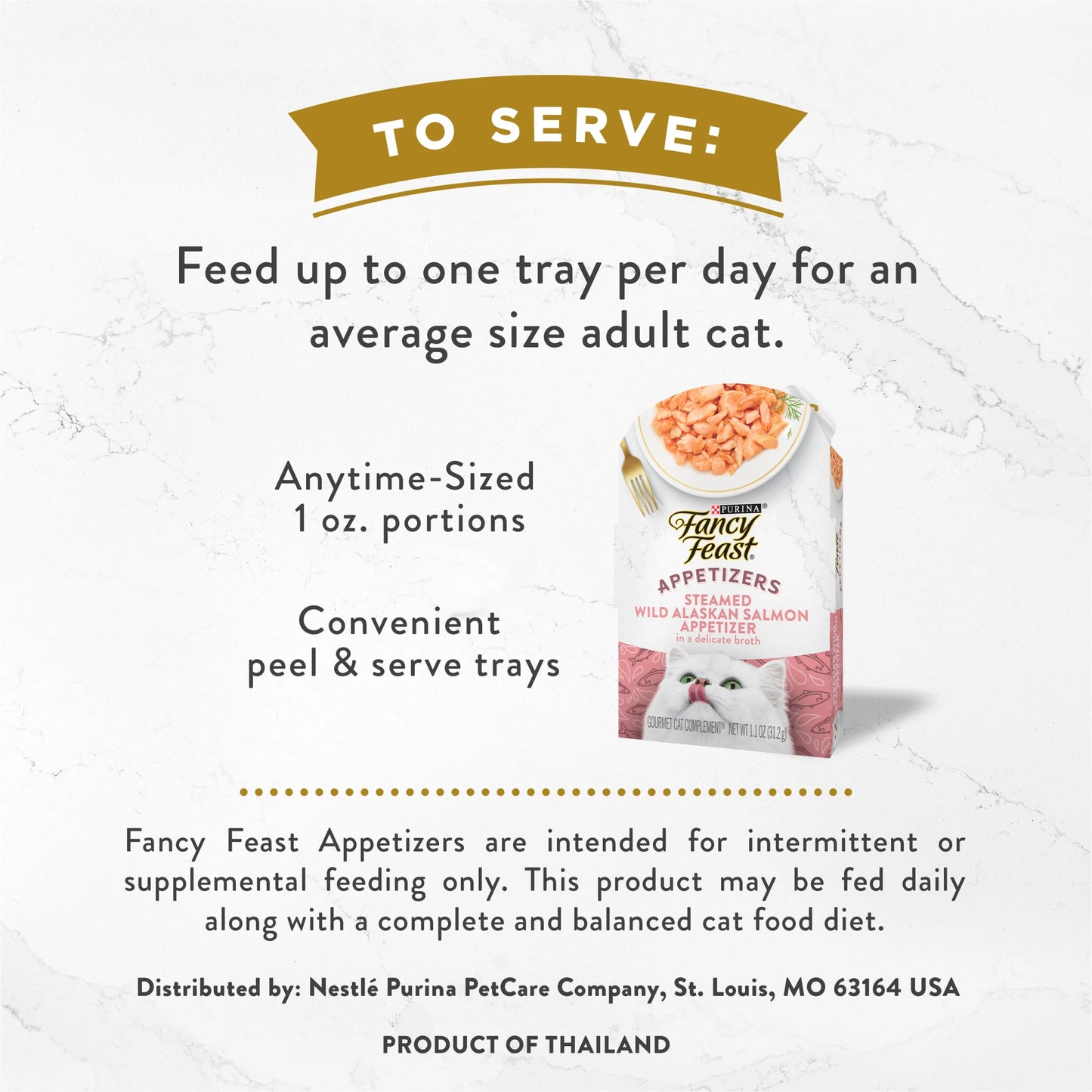 Purina Appetizers Wet Cat Food, Steamed Alaskan Salmon, 1.1 Oz Trays (10 Pack)