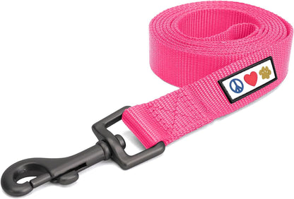 6 FT Solid Color Leash Puppy Leash Dog Leash Comfortable Handle Dog Training Leash 6 Ft Dog Leash Medium Dog Leash / Large Dog Leash Pink Dog Leash