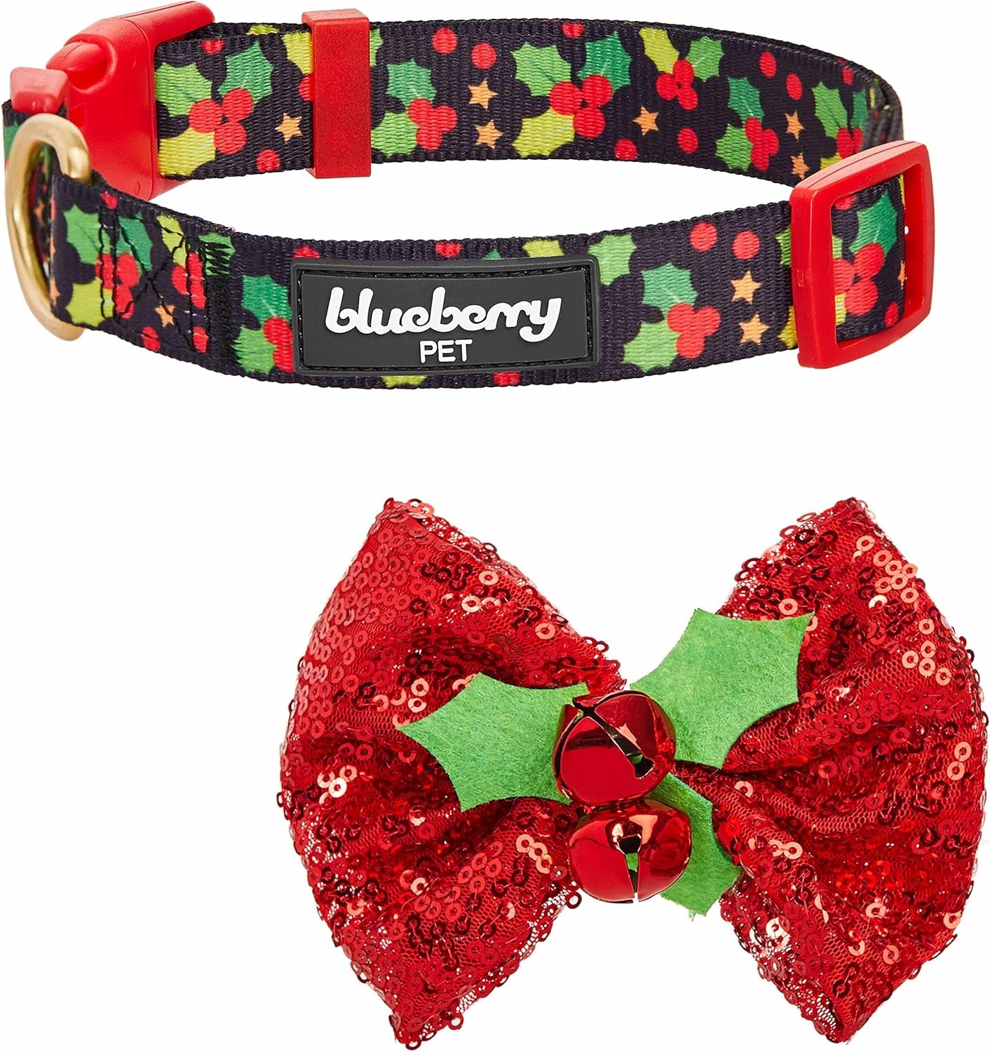 10+ Designs Holiday Christmas Festival Dog Collars, Collar Covers