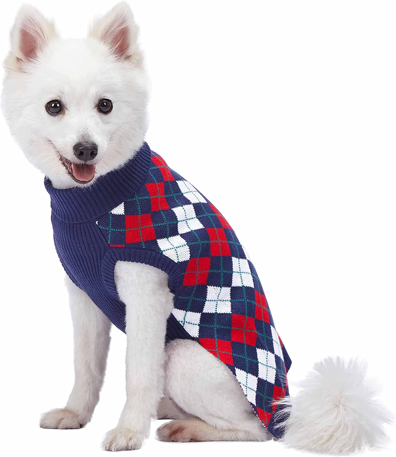 4 Patterns Nordic Fair Isle Snowflake Interlock Dog Sweater and Matching Sweater for Pet Lover